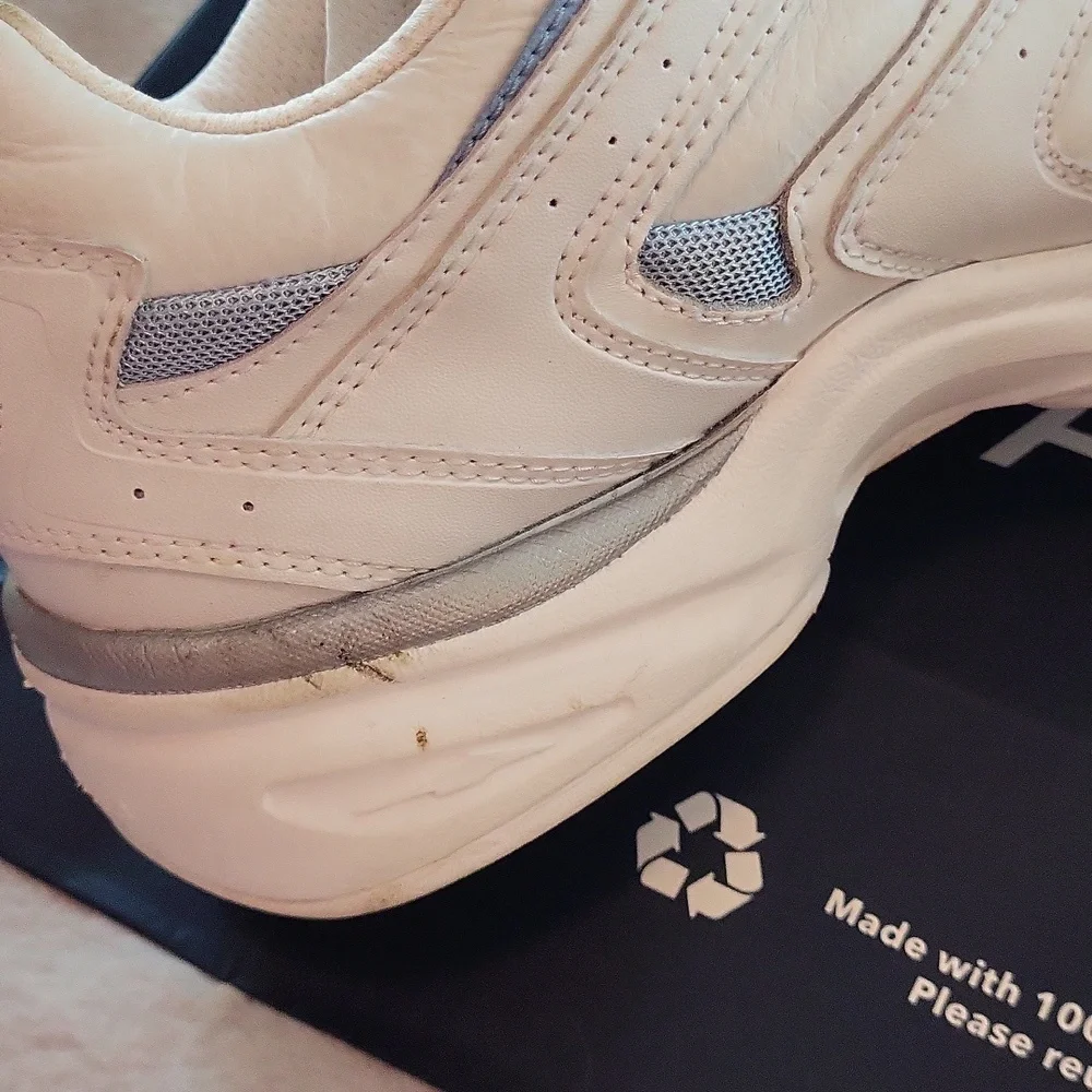 Avia 330 Archrocker White and Blue Women's Heavy Duty Dad Sneakers - Picture 12 of 15